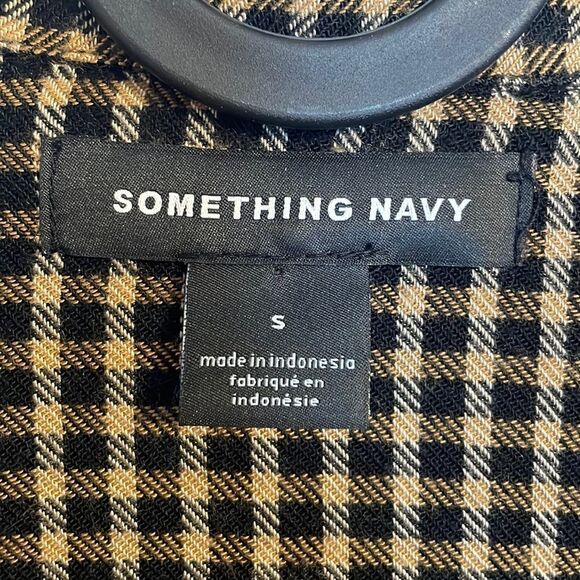 Something Navy Menswear Blazer Top Brown Check S - Picture 5 of 9